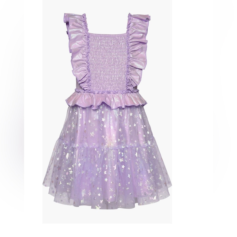 Sara Sara 3T kids ruffle, sparkling Purple Dress!